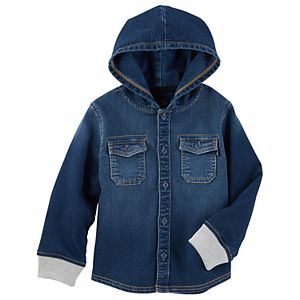 Toddler Boy OshKosh B'gosh® Hooded Denim Shirt