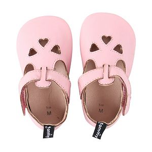 Baby Girl Tommy Tickle Heart Crib Shoes