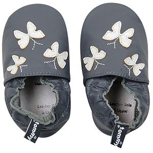 Baby Girl Tommy Tickle Butterfly Slip-On Crib Shoes