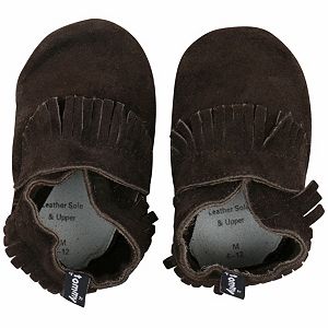 Baby Boy Tommy Tickle Fringe Slip-On Crib Shoes