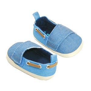 Baby Boy OshKosh B'gosh® Laced Chambray Crib Shoes