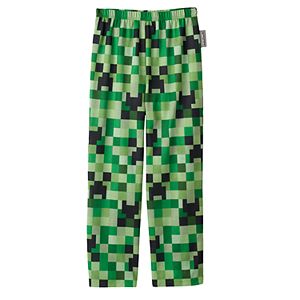 Boys 4-16 Minecraft Creeper Pajama Pants