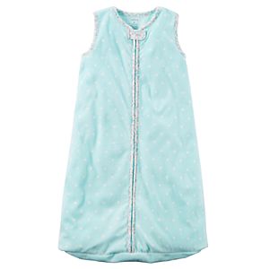 Baby Girl Carter's Polka-Dot Fleece Sleeveless Sleep Bag