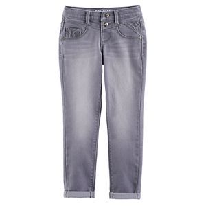 Girls 4-12 SONOMA Goods for Life™ Lace Detail Gray Jeggings