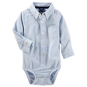 Baby Boy OshKosh B'gosh® Uniform Striped Button Down Bodysuit