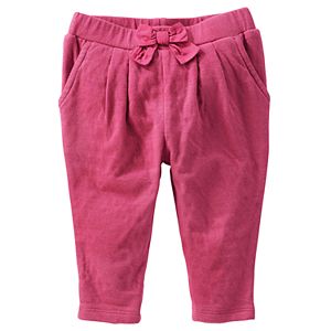 Baby Girl OshKosh B'gosh® Bow Front Knit Pull-On Pants
