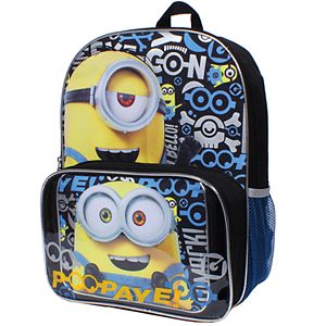 Despicable Me Minions Bob & Kevin Backpack & Lunch Tote Set