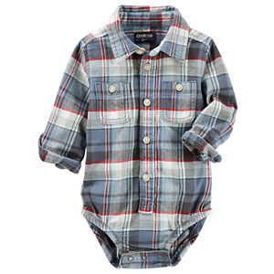 Baby Boy OshKosh B'gosh® Plaid Flannel Bodysuit