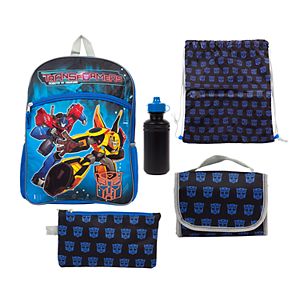 Kids Transformers Optimus Prime & Bumblebee 5-pc. Backpack & Lunch Box Set
