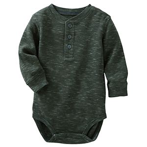 Baby Boy OshKosh B'gosh® Gray Thermal Slubbed Bodysuit
