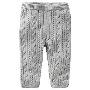 Baby Girl OshKosh B'gosh Gray Cable Knit Sweater Leggings