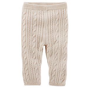 Baby Girl OshKosh B'gosh® Heathered Cable-Knit Sweater Leggings