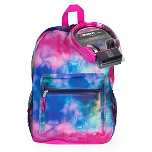 Kids Watercolor Backpack & Headphones Set