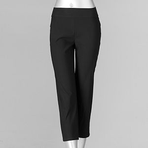 Petite Simply Vera Vera Wang Tech Twill Capris