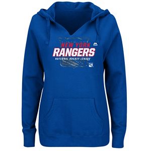 Plus Size Majestic New York Rangers Pullover Hoodie