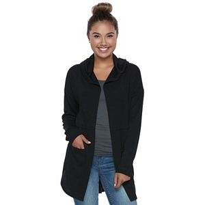 Juniors' Mudd® Hooded Cardigan