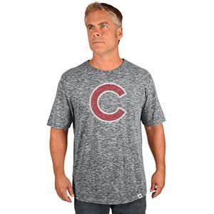 Big & Tall Majestic Chicago Cubs Fast Pitch Slubbed Tee