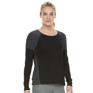 Petite Tek Gear® Raglan French Terry Top