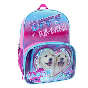 Fashion Dog Backpack & Lunch Tote Set