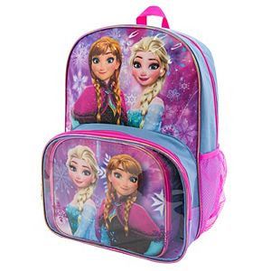 Disney's Frozen Anna & Elsa Backpack & Lunch Tote Set