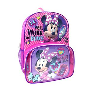 Disney's Minnie Mouse Backpack & Lunch Tote Set