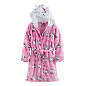 Girls 4-12 Hello Kitty® Hooded Robe