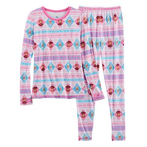 Disney's Frozen Anna & Elsa Girls 4-12 Baselayer Set by Cuddl Duds