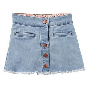 Girls 4-8 Carter's Denim Button-Front Skirt
