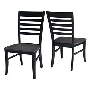 International Concepts Cosmo Ladder Back Dining Chair 2-piece Set