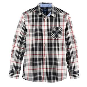 Boys 4-20 Chaps Plaid Button-Down Shirt