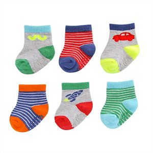 Baby Boy Carter's 6-pk. Graphic Crew Socks