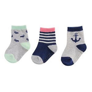 Baby Boy / Toddler Boy Carter's 3-pk. Printed Crew Socks