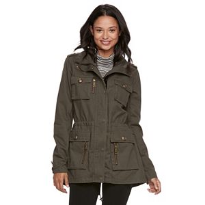 madden NYC Juniors' Military Detail Anorak Jacket