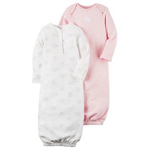 Baby Girl Carter's 2-pk. Bunny Sleeper Gowns