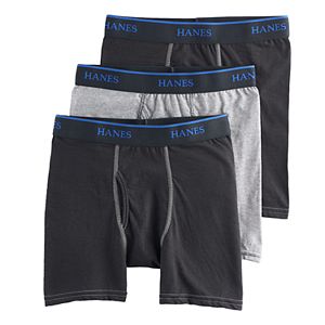 Boys Hanes 3-Pack Dyed Boxer Briefs