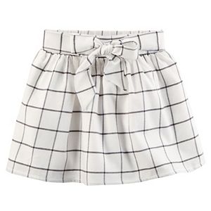 Girls 4-8 Carter's Windowpane Flannel Skirt