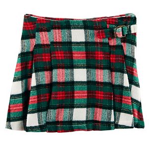 Girls 4-8 Carter's Flannel Plaid Pleated Skirt