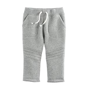 Baby Boy Jumping Beans® Quilted Knee Fleece Pants