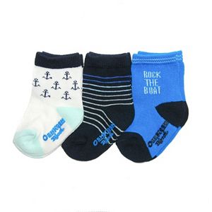 Boys 4-7x OshKosh B'gosh® 3-pk. Printed Crew Socks