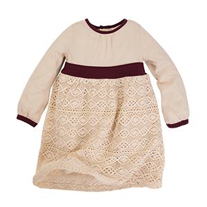 Baby Girl Burt's Bees Baby Organic Crochet Skirt Dress