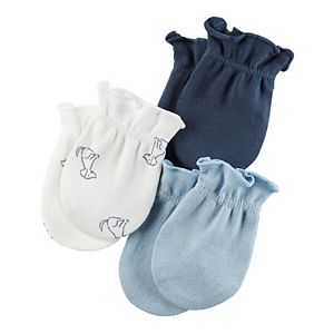 Baby Boy Carter's Solid & Print Mitts