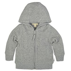 Baby Boy Burt's Bees Baby Organic Quilted Matelassé Hoodie