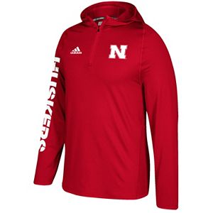 Men's adidas Nebraska Cornhuskers Sideline Training Hooded Pullover