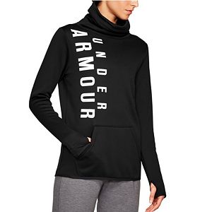 Women's Under Armour Fleece Vertical Graphic Funnel-Neck Sweatshirt