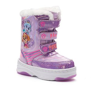 Paw Patrol Everest & Skye Toddler Girls' Light-Up Winter Boots