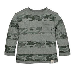 Baby Boy Burt's Bees Baby Organic Camouflage Striped Tee