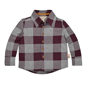 Baby Boy Burt's Bees Baby Organic Buffalo Checked Shirt