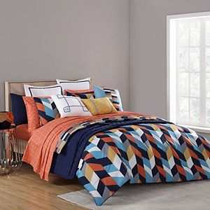 VCNY 2-piece Geometric Clairebella Comforter Set