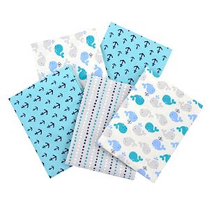 Gerber 5-pk. Patterned Flannel Receiving Blankets