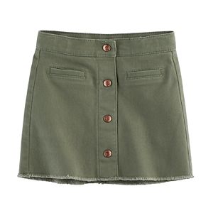 Girls 4-12 SONOMA Goods for Life™ Frayed-Hem Skort